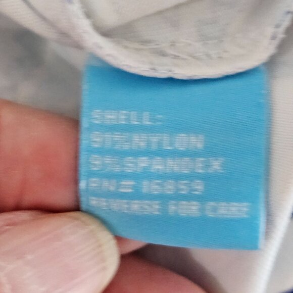 J. McLaughlin Biscayne Band Collar Tunic Size Medium Catalina Cloth Blue - Picture 6 of 9